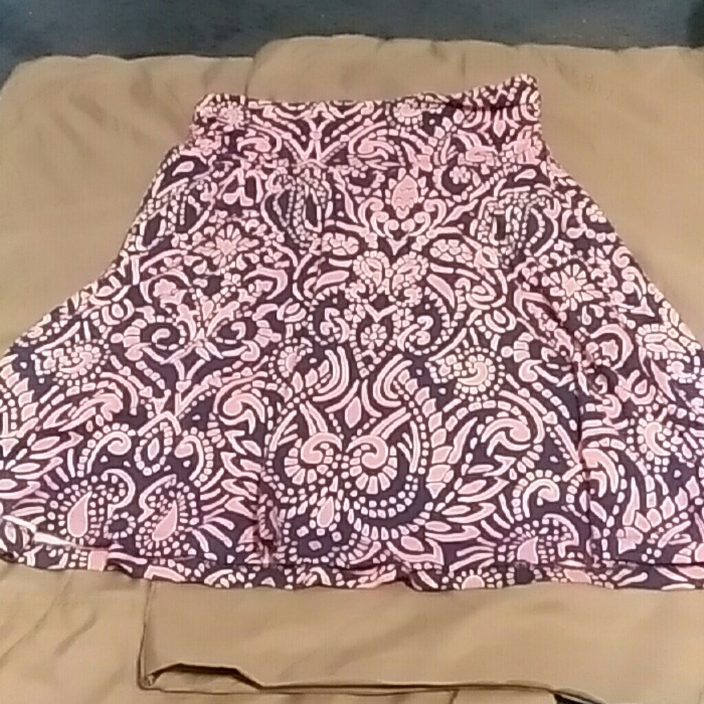Cynthia Rawley hot pink and navy skirt sz S